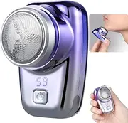 Mini Shaver Portable Electric Shaver, Pocket Size Shaver Wet and Dry Razor, Mini Shaver Portable Electric Shaver for Men, Suitable for Home, car, Travel, Shaving