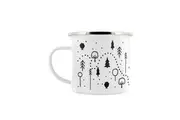 Grindstore Forest Trail Enamel Mug (White) (One Size)