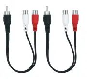 RCA Splitter 1 Male to 2 Female Audio Cable, RCA Y Adapter Extension Cord for...