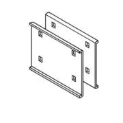 EATON B-LINE Wedge Lock Splice Plates, 4" High, Stainless Steel (007-003)