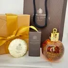 MOLTON BROWN Oudh Accord Bath Gel Bauble 75ml Mini EDT Soap Gift Bag Set
