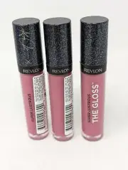 Revlon Ashley Graham x Super Lustrous The Lip Gloss #320 Into the Bloom-Lot of 3