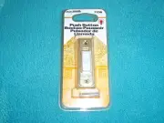 HEATH ZENITH PUSH BUTTON WIRED LIGHTED DOORBELL BRASS WITH WHITE BUTTON 715G NEW