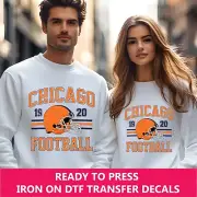 Chicago Bears Retro Style Iron On Transfer, Ready to Press DTF Transfer