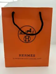 Hermes Authentic Shopping Faubourg Orange Gift Bag