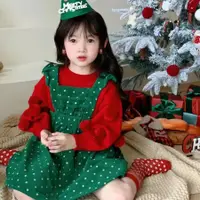 在飛比找蝦皮商城精選優惠-✨小不點兒✨ 女童聖誕節服裝 洋氣 韓國女童洋氣秋冬超萌新款