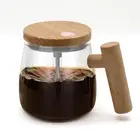 Self Stirring Coffee Mug, Glass Electric High Speed Mixing Cup, Automatic Mix...