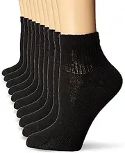 [Hanes] Womens Cool Comfort Ecosmart Ankle Socks, 10-pair Pack