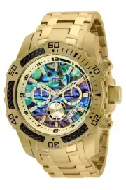 Men's Pro Diver Scuba Quartz Watch, Gold, 25094