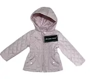 NWT Me Jane Mini Girl’s Hooded Quilted Jacket Size 24 months Light Pink