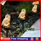 Solar Power LED Owl Lawn Light Waterproof Garden Landscape Lamp (White) AU
