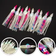 Saltwater Fishing Lure 5610cm Luminous Octopus Squid Skirts Soft PVC Material