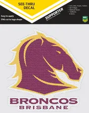 Brisbane Broncos See Through Car Window Decal Sticker Birthday Christmas Gift