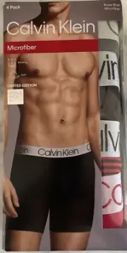 4 Pack Calvin Klein Boxer Briefs MICROFIBER Underwear Limited Edition Size XL