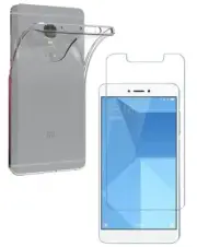 For XIAOMI REDMI NOTE 4 CLEAR CASE + TEMPERED GLASS SCREEN PROTECTOR SHOCKPROOF