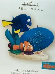 Disney/Pixar's Finding Nemo Ornament "Marlin & Dory" 2007 - FREE SHIPPING