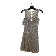 Aidan Mattox Silver Sequin Cocktail Dress - Size 0 - Party Dress