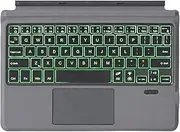 Keyboard 7-Color Backlit/Non-Backlit Portable and Ergonomic Compatible With Microsoft Surface Go2/3 Suitable for Surface Go Series Long Battery Life Personalized Choices for Computer and Black Backlit