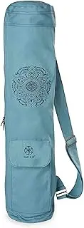 Gaiam Yoga Mat Bag – Full Zip Cargo Yoga Mat Carrier Bag – Adjustable Strap, Front & Back Pockets