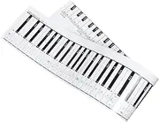 Totority Piano Key Practice Sheet Music Stand Cardboard Keyboard Finger Simulation Piano Keyboards Keyboard Piano with Speaker Piano Note Midi Controller Piano Practice