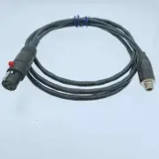 3.5mm 1/8" Lock Jack To TA3F Mini-XLR for AKG Samson Microphone Adapter Wire