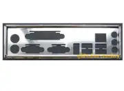 For ASRock J3455B-ITX Shield I/O IO Rear Baffle Backplate Motherboard