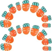 WESIEVYA 10 Packs Carrot Clay Slices Mini Ornaments Carrots Mini Food Food-Themed Charms Vegetable Charms Faux Vegetables Charms Resin Charms Resin Accessories DIY Jewelry Polymer Clay