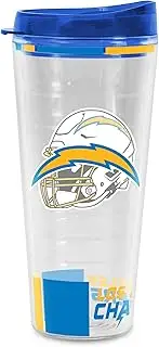Rico Industries NFL Los Angeles Chargers 22 oz Double Walled Insulated Tritan Classic Tumbler Cup Keeps Drinks Cold & Hot, USA Made