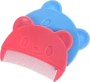 BIUDECO 2pcs Comb Cute Hair Combs Comb Combs for Hair Boy Comb Fine Hair Combs Cradle Cap Comb for Babies Newborn Comb Grooming Kit Bassinets Plastic