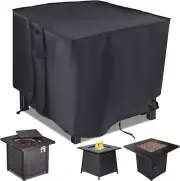 Fire Pit Cover, 28 Inch Firepit Covers Square Gas Fireplace Fire Pit Table Cover