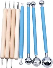 8 Piece Ball Stylus Dotting Tools for Clay Pottery Ceramics Doll Modeling Paper Flowers