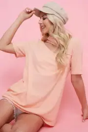 BiBi Rib Knit With Front Cut Out Mock Neck Top
