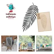Reusable Plastic Wall Stencil - 43x64cm / 17" x 25" - Tropical Palm Leaf 2 - ...