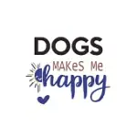 DOGS MAKES ME HAPPY DOGS LOVERS DOGS OBSESSION NOTEBOOK A BEAUTIFUL: LINED NOTEBOOK / JOURNAL GIFT,, 120 PAGES, 6 X 9 INCHES, PERSONAL DIARY, DOGS OBS