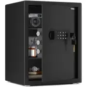Small Home Safe Box Deluxe Digital Electronic Keypad Lock Safes 1.7 Cuft Cabi...