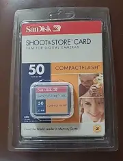 SanDisk Shoot & Store 32MB Compact Flash Card 50 Pictures Compactflash +