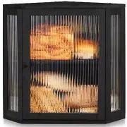 Double Layer Corner Bread Box for Kitchen Counter with Height-adjustable Part...