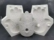 Hamsa Hand plaster slip mold ceramic casting