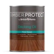 British Paints TIMBER PROTECT EXTERIOR DECKING OIL Water Based NATURAL- 1L Or 4L