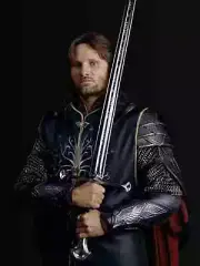 Custom Hand Forged Stainless Steel Lord of The Rings ANDURIL LOTR Movie Sword