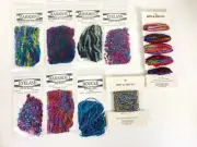FANCY FIBERS and TRIMS 105 Yards Scrapbooking Cards Junk Journal Sewing Crafts