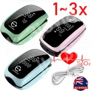 Rechargeable Fingertip Pulse Oximeter Blood Oxygen Monitor Spo2 Finger Meter AU