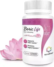 NutraBlast Boric Acid Vaginal Suppositories - 100% Pure Made in USA - Boric Life