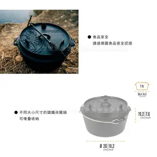 【Petromax 德國 平底鑄鐵荷蘭鍋 36.5cm Dutch Oven】FT9-T/煎鍋/平底鍋/鑄鐵鍋/燒烤盤