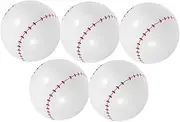 Abaodam Sports Balls Inflates 5 Pack Inflatable Baseball Beach Balls for Pool Party