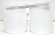 Water Bottle Boot 2 Pc Silicone Clear With Silver Glitter 24 oz NWT