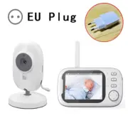 Wireless Video Baby Monitor 3.5 Inch with Lullabies Auto Night Vision Two Way In