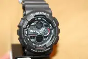 New Authentic Casio G-Shock Black Analog Watch GA140 - Brand New