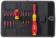 VDE SCREWDRIVER SET + STUBBY 9PC, KIT CONTENTS 1X SCREWDRIVER, 1X STUBB FOR WIHA