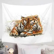 Cool Art Painting Tiger Tapestry